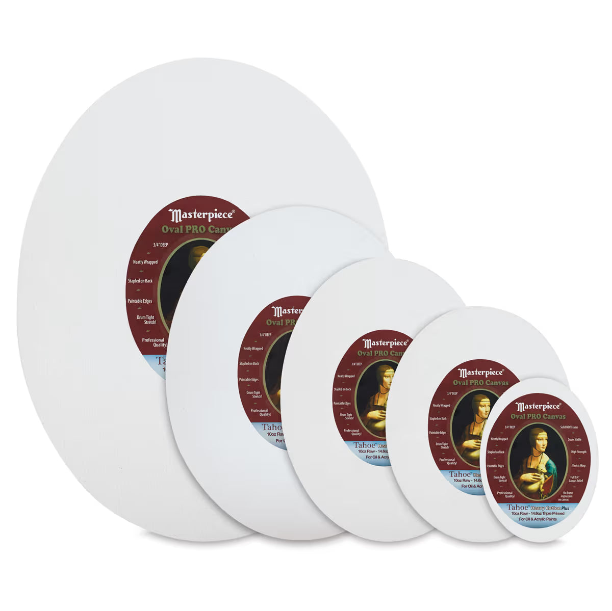 STRETCHED TAHOE CANVAS OVAL 5X7IN