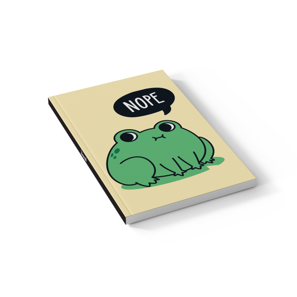 Nope Frog  Soft Touch Classic Layflat Notebook LFC1808L
