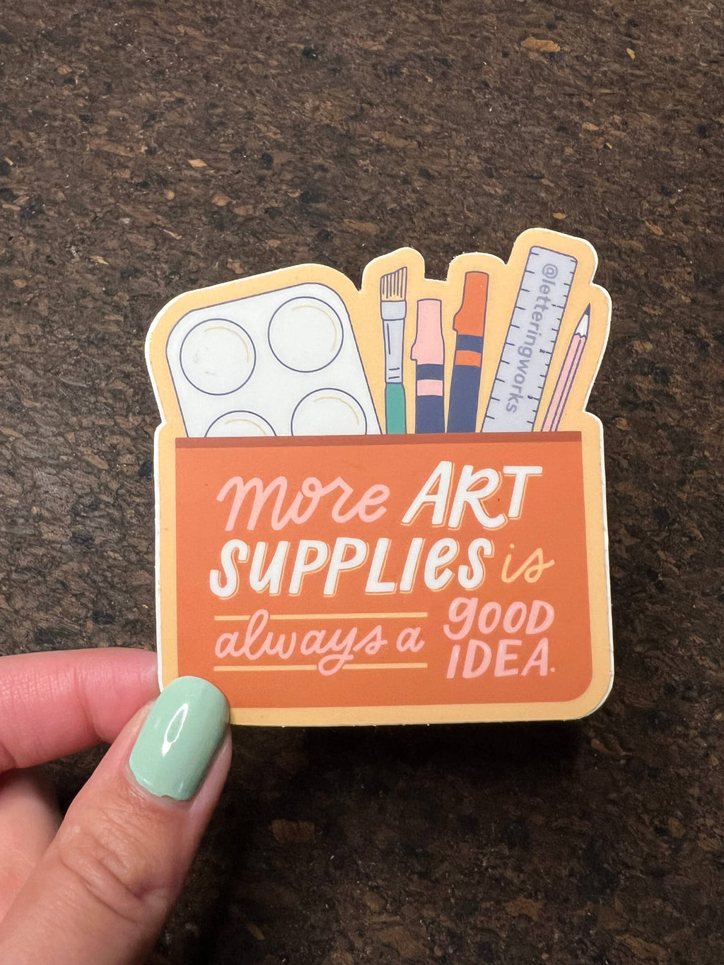 More Art Supplies Is Always a Good Idea Artist Vinyl Sticker