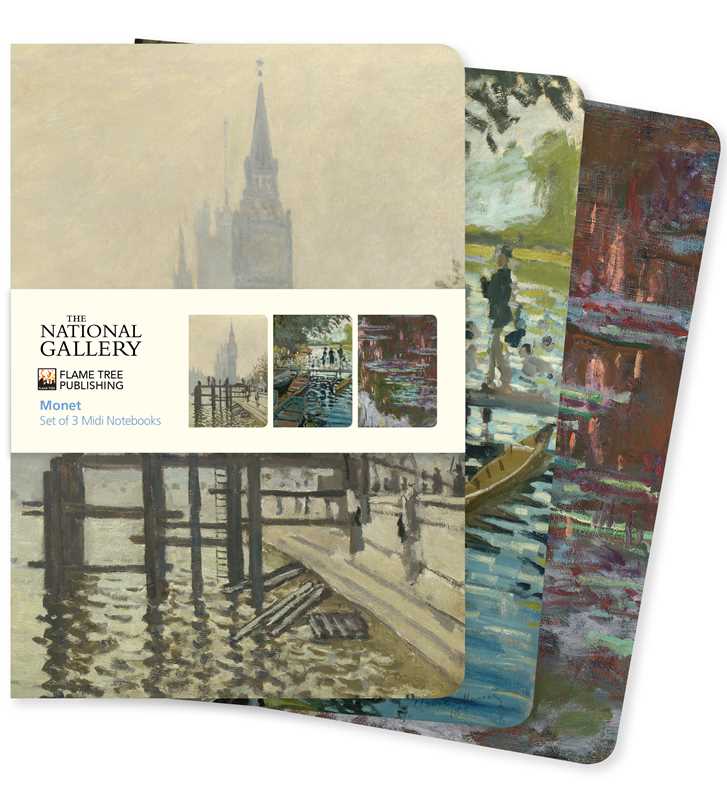National Gallery: Monet Set of 3 Midi Notebooks by