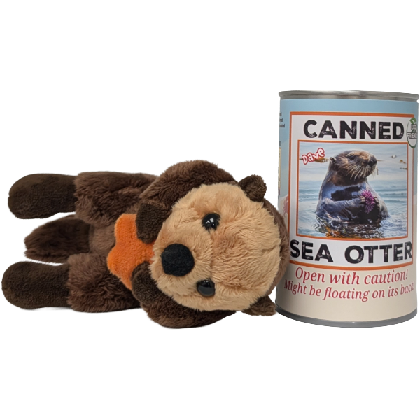 Dave the Canned Sea Otter - Eco-Friendly and Recycled Gift