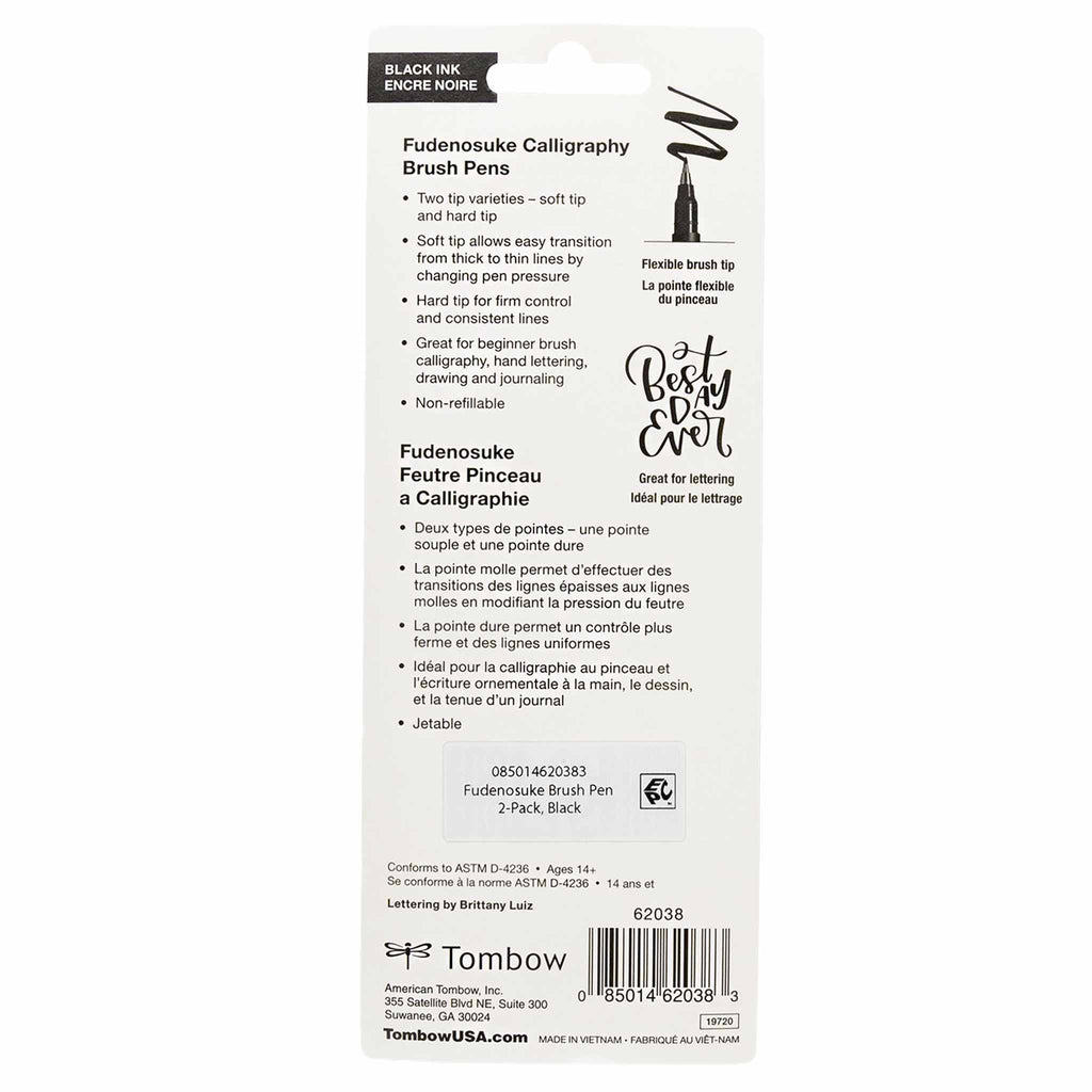 Fudenosuke Calligraphy Brush Pens - 2-Pack