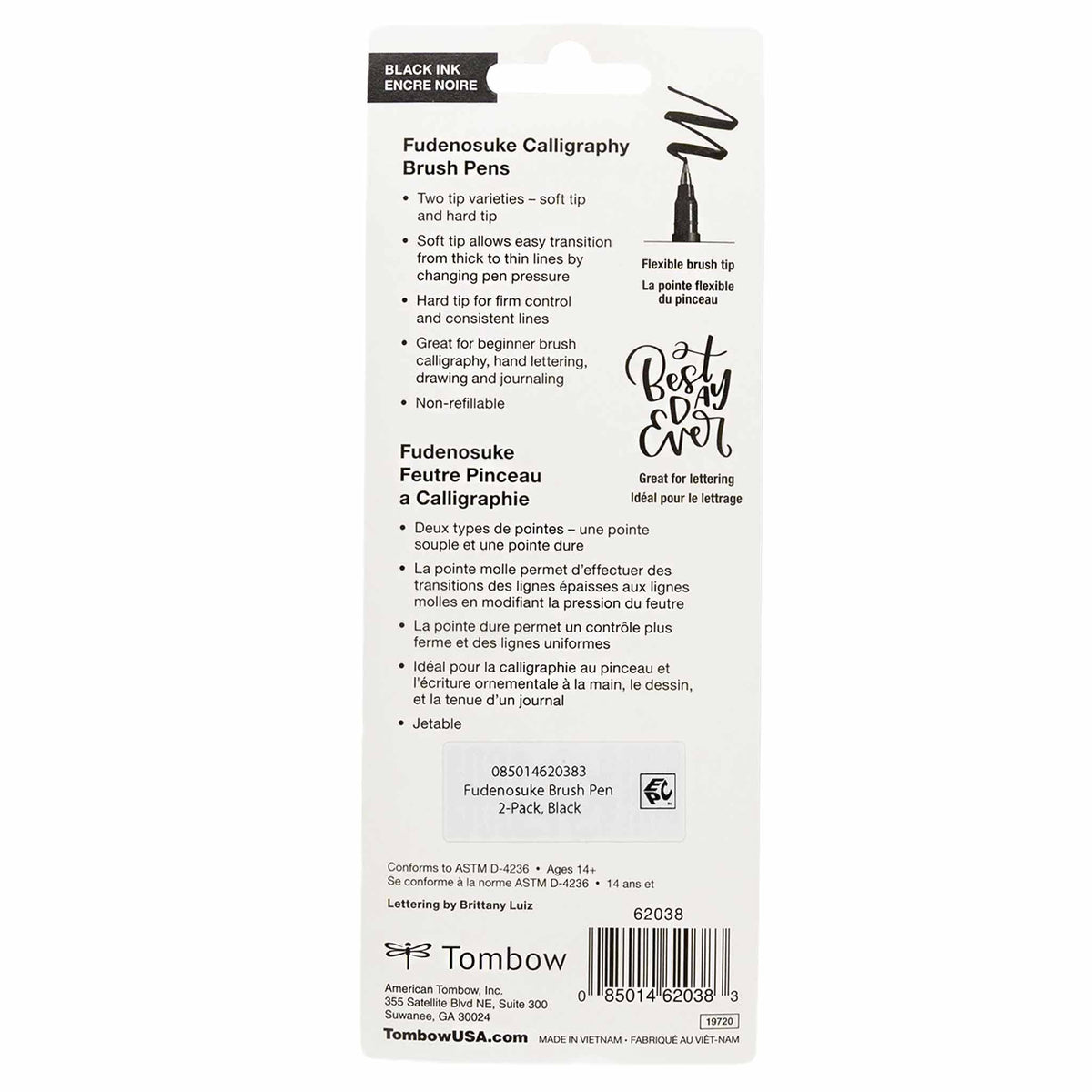 Fudenosuke Calligraphy Brush Pens - 2-Pack