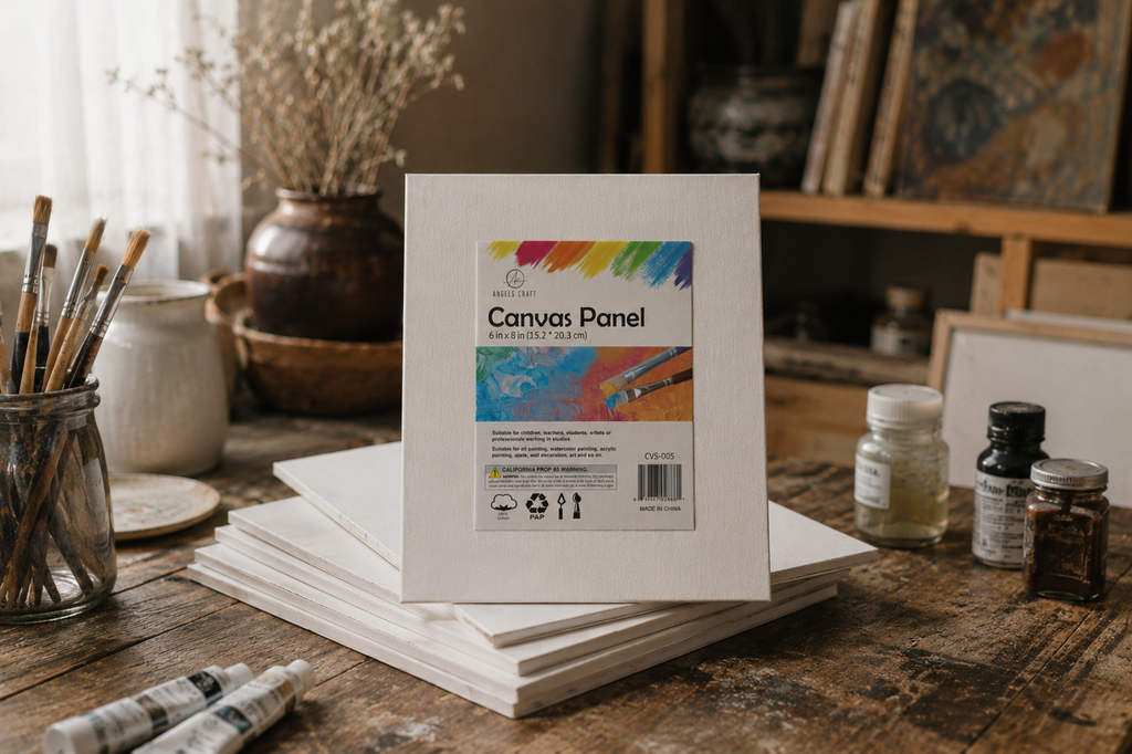 Primed Cotton Canvas Panels for Acrylic & Oil Paint