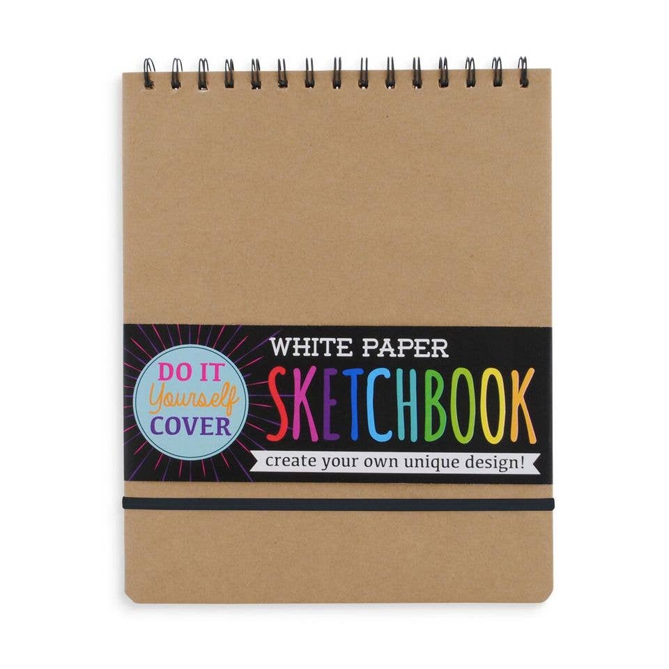 DIY Cover White Paper Sketchbook - 8" x 10.5"