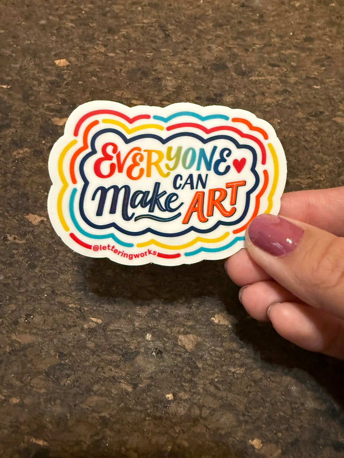 Everyone Can Make Art Vinyl Sticker