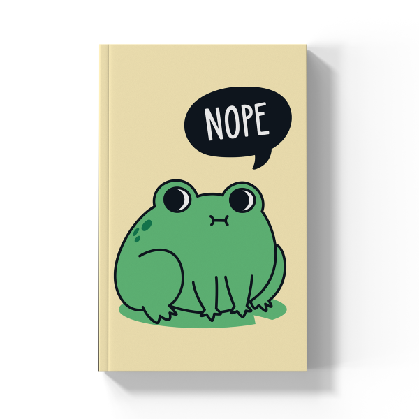 Nope Frog  Soft Touch Classic Layflat Notebook LFC1808L