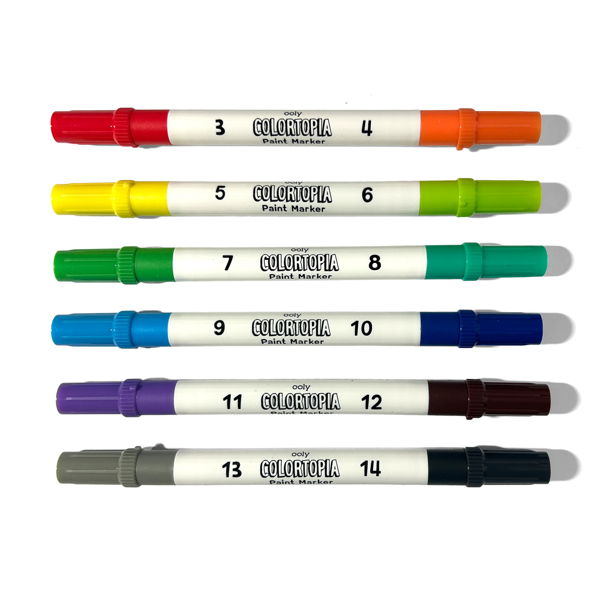 Colortopia: Paint Marker By Number Kit - Epic Adventures (8 PC Set)