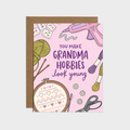 Grandma Hobbies Birthday Card