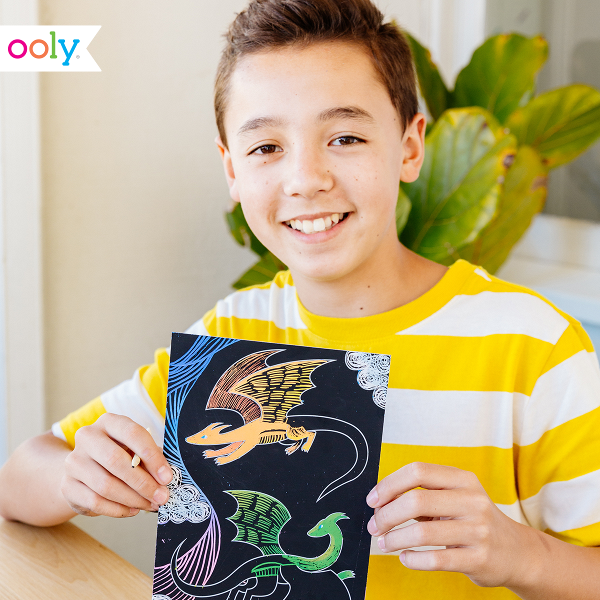 Scratch & Scribble Scratch Art Kit - Fantastic Dragons
