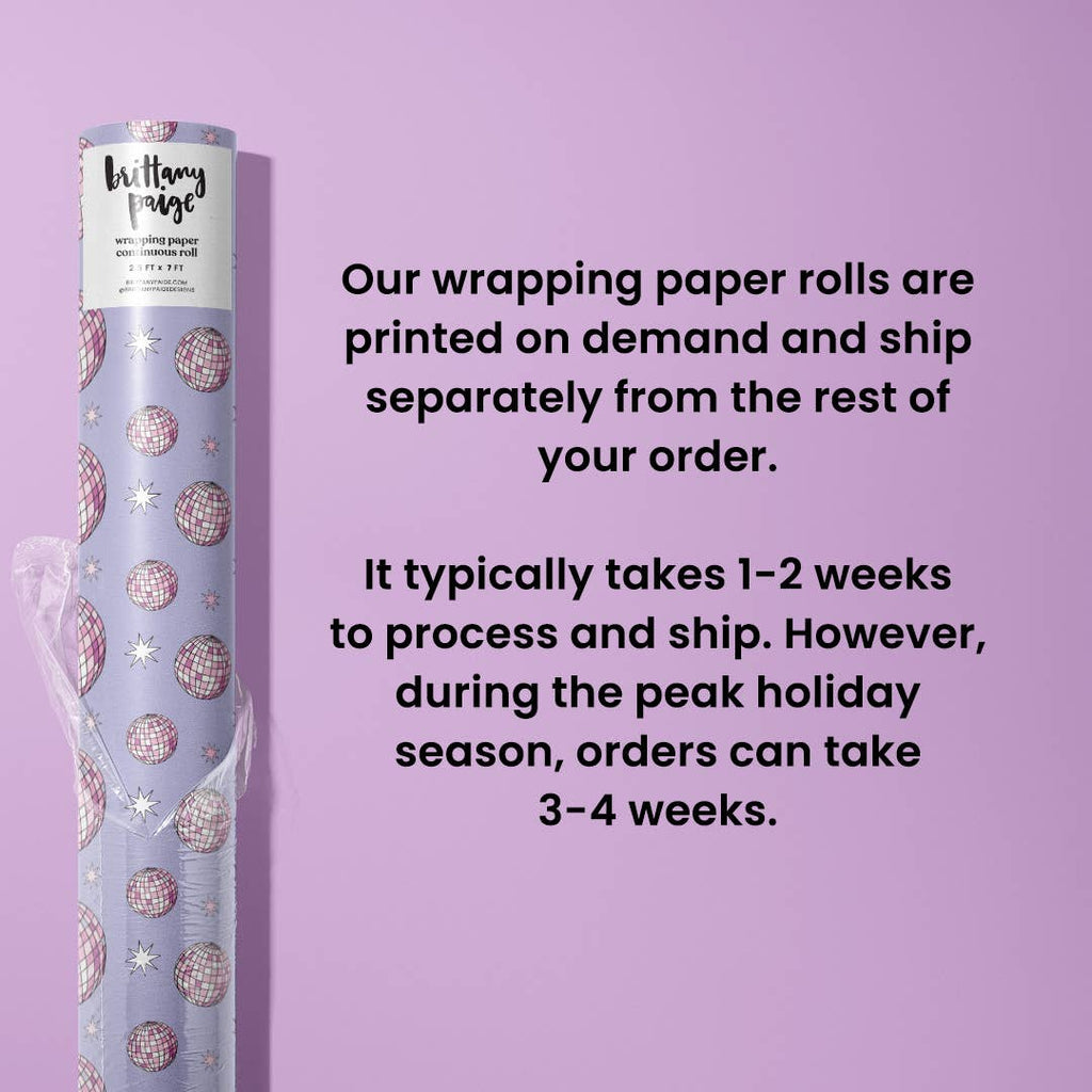 Bows Wrapping Paper Roll