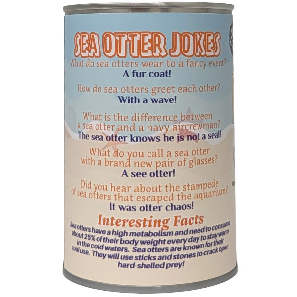 Dave the Canned Sea Otter - Eco-Friendly and Recycled Gift