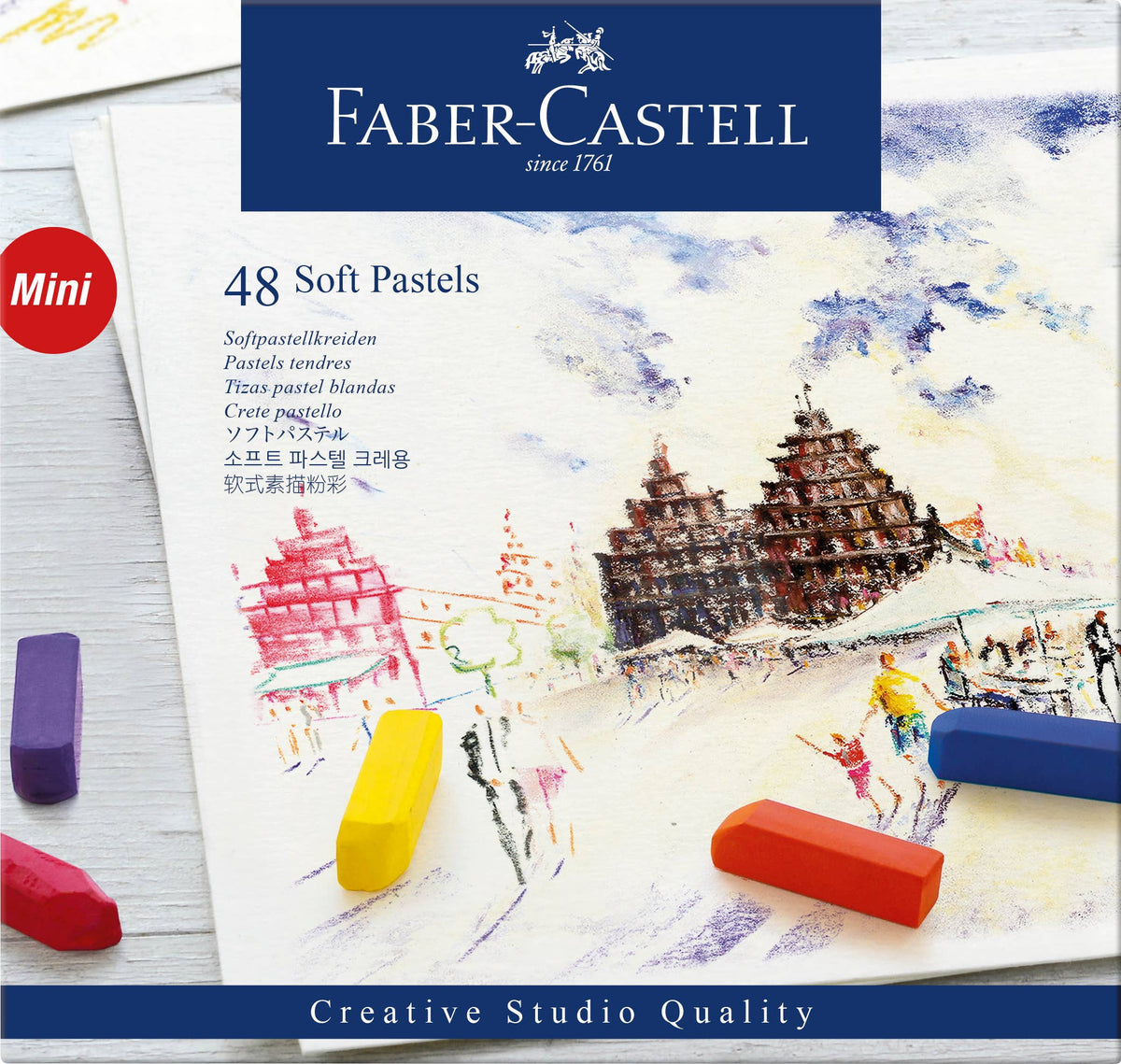 Soft Pastel Half Length Sticks, Box of 48
