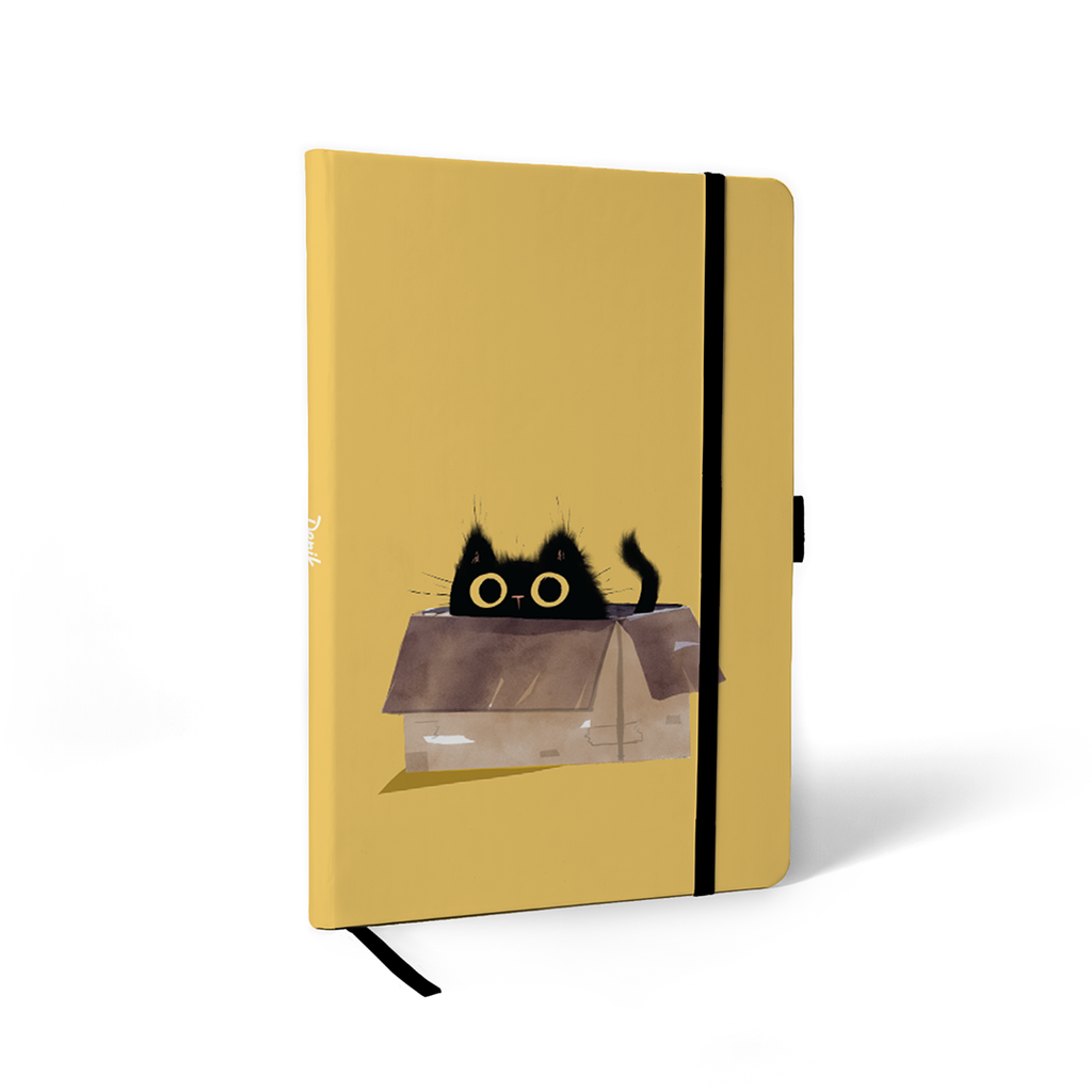 Black Cats Hardbound Layflat Notebook Journal HBLFE2276L
