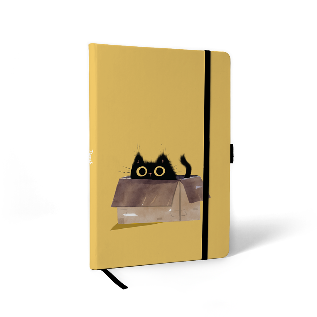 Black Cats Hardbound Layflat Notebook Journal HBLFE2276L