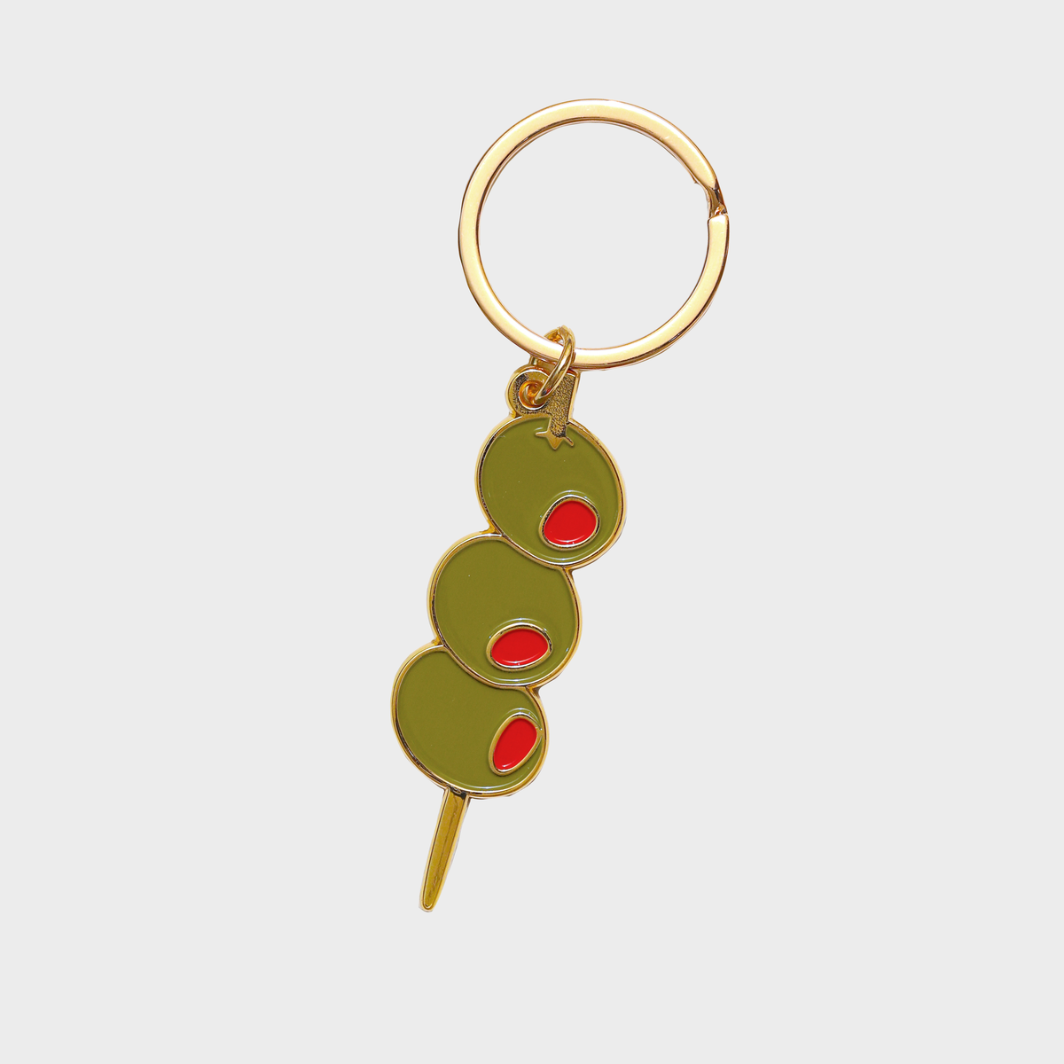 Olives Enamel Keychain Bag Charm