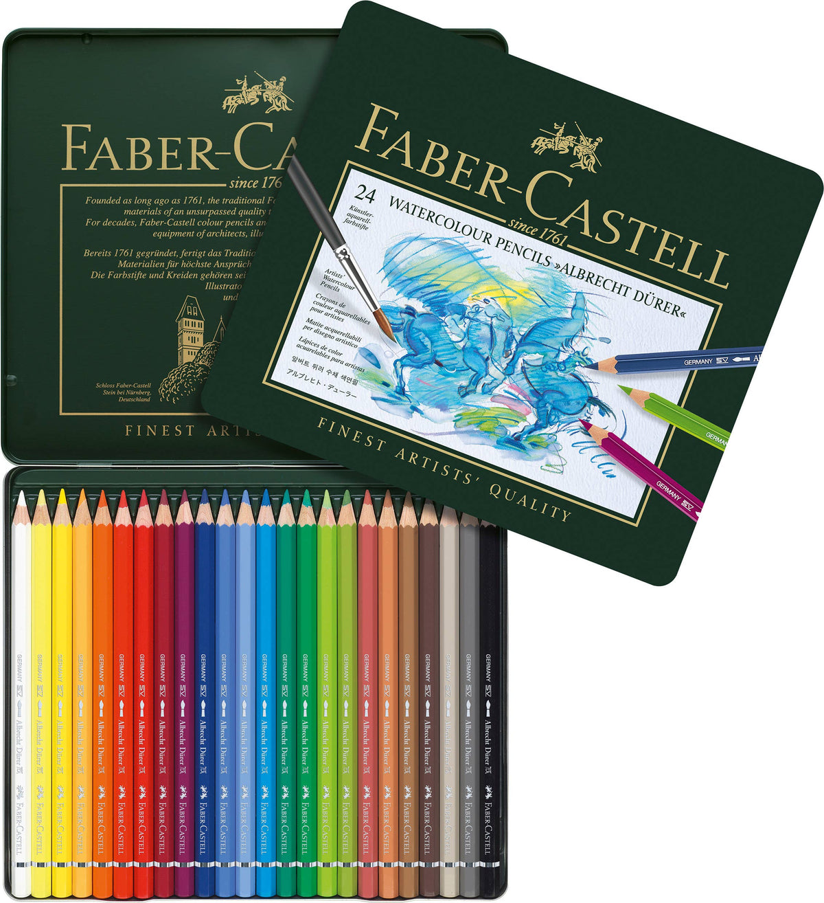 Albrecht Dürer Artists' Watercolor Pencils, Tin of 24