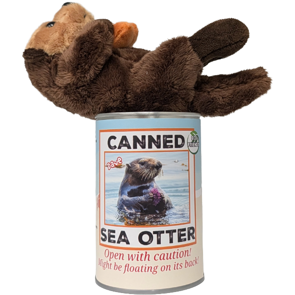 Dave the Canned Sea Otter - Eco-Friendly and Recycled Gift