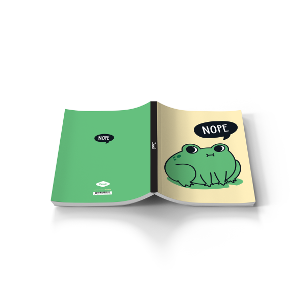 Nope Frog  Soft Touch Classic Layflat Notebook LFC1808L