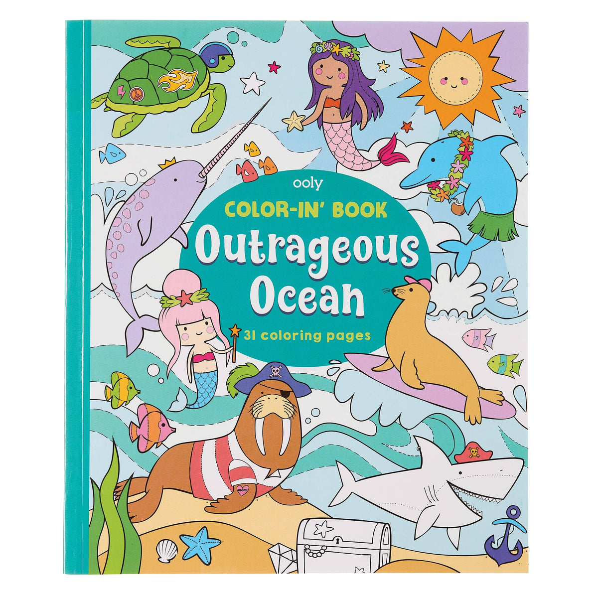 Color-in' Book Outrageous Ocean (31 Pages)