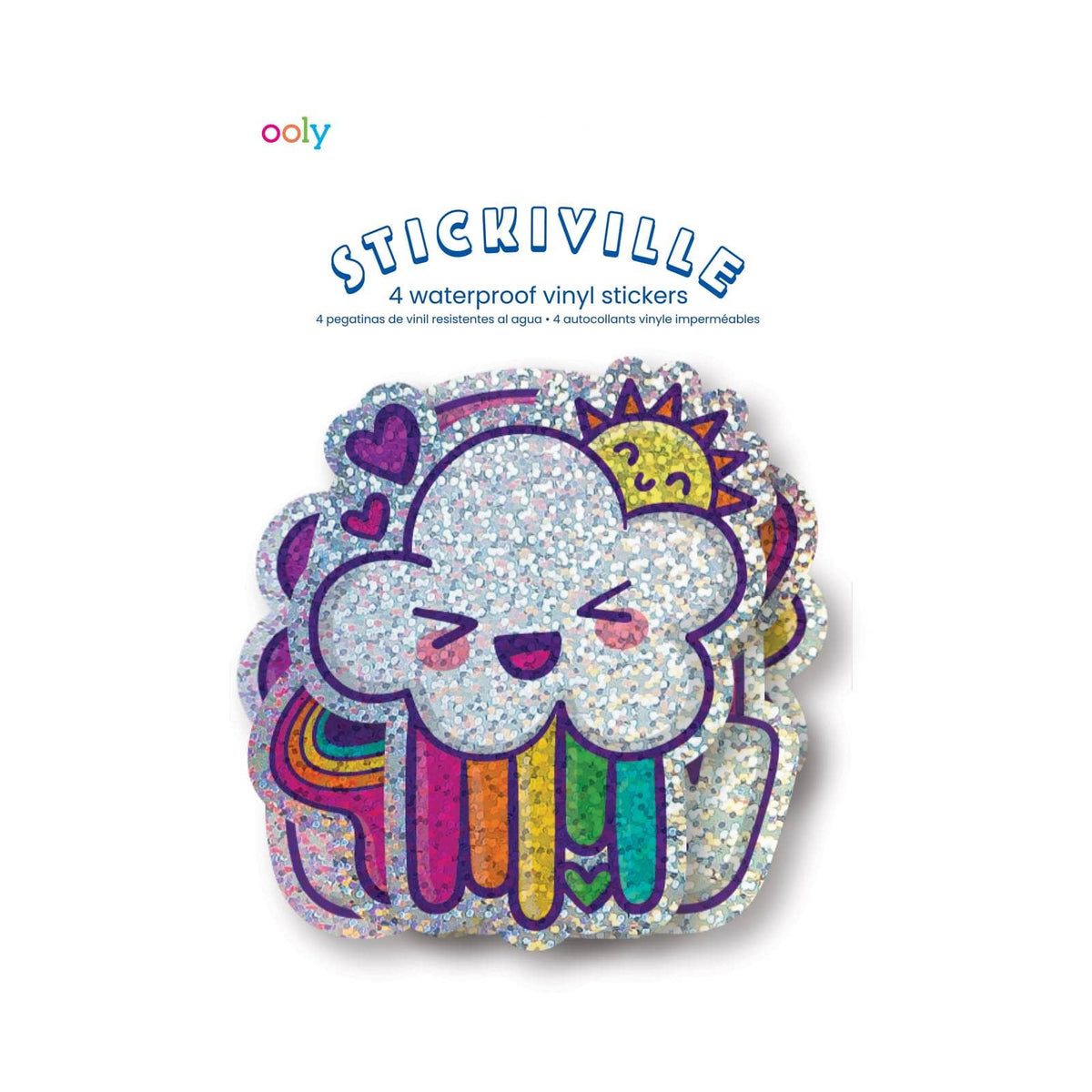 Stickiville: Vinyl Stickers - Happy Rainbows (Set of 4)