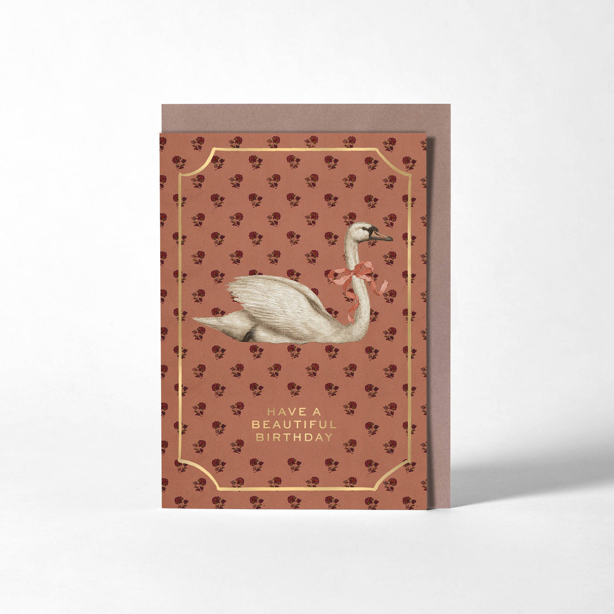 Greetings Card - Birthday Swan