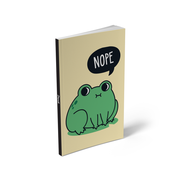 Nope Frog  Soft Touch Classic Layflat Notebook LFC1808L