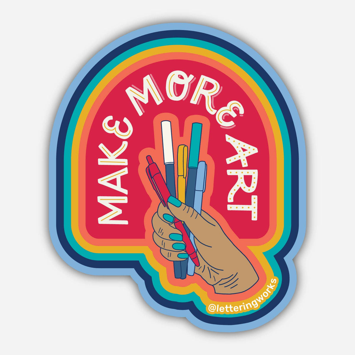 Make More Art Vinyl Sticker
