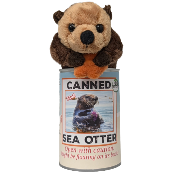 Dave the Canned Sea Otter - Eco-Friendly and Recycled Gift
