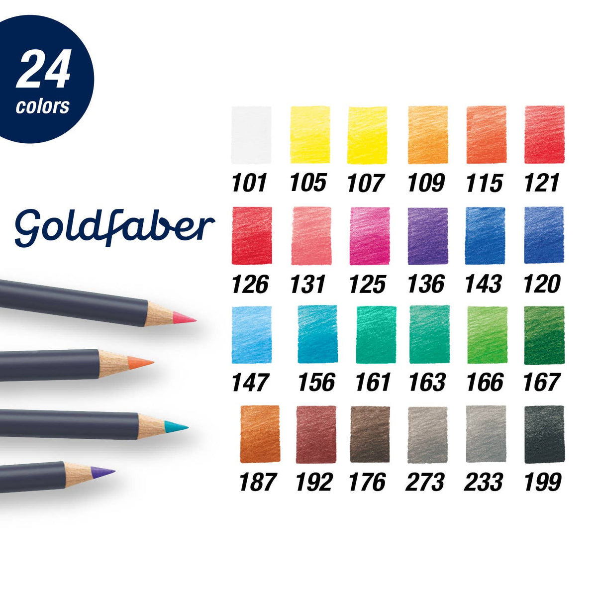 Goldfaber Color Pencils - Box of 24