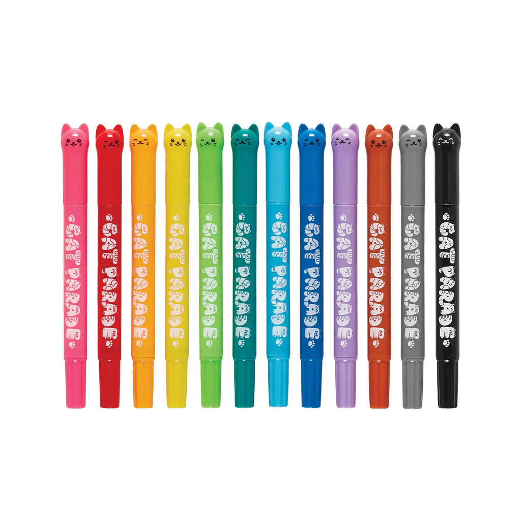 Cat Parade Twist-Up Watercolor Gel Crayons - Set of 12