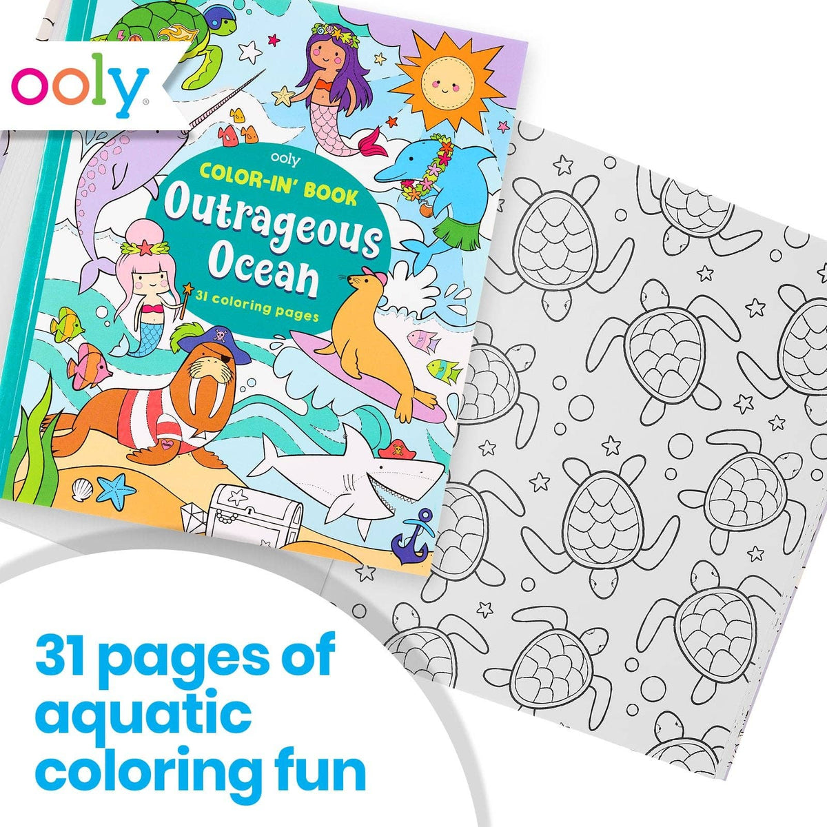 Color-in' Book Outrageous Ocean (31 Pages)