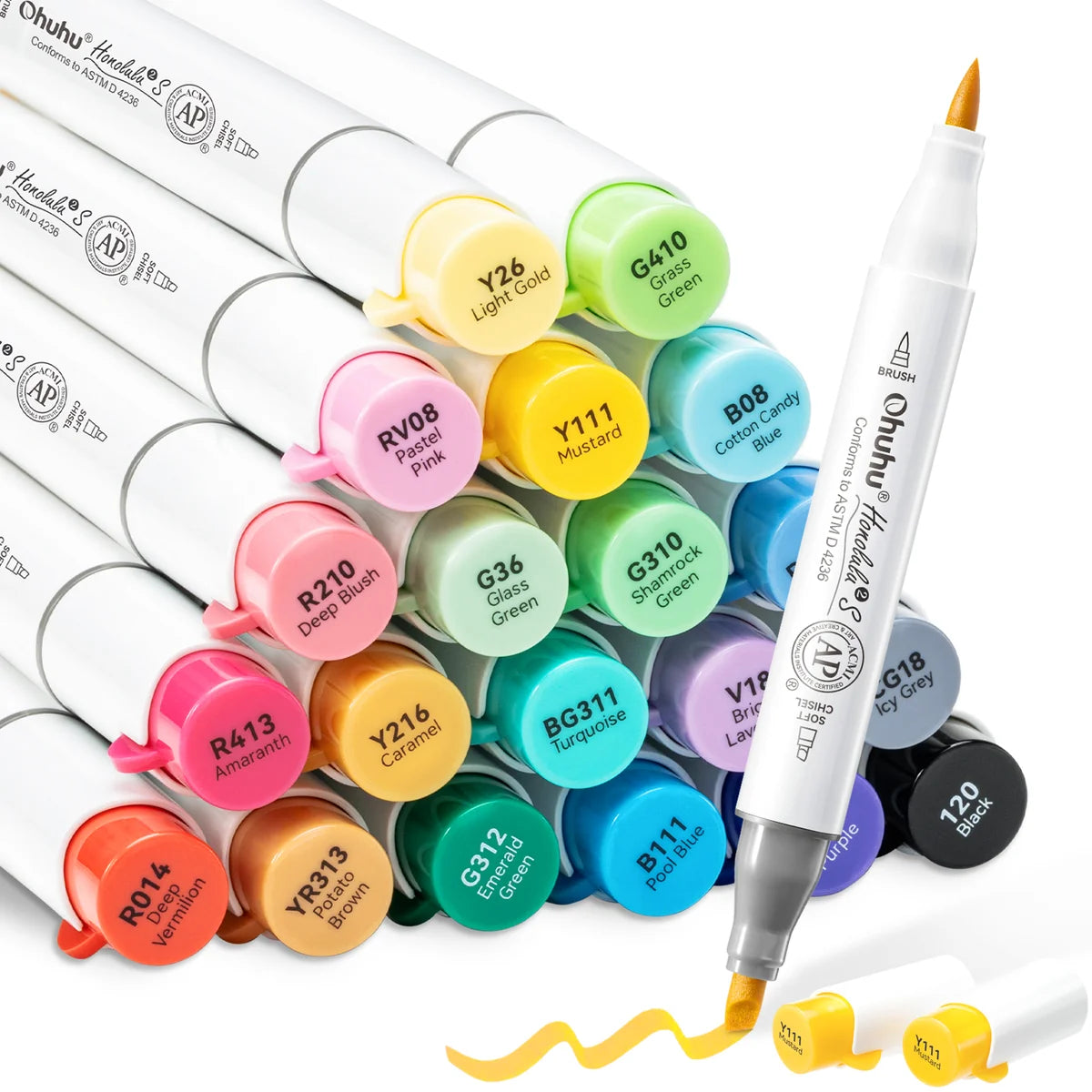 OHUHU HONOLULU MARKERS 24 CT BASIC