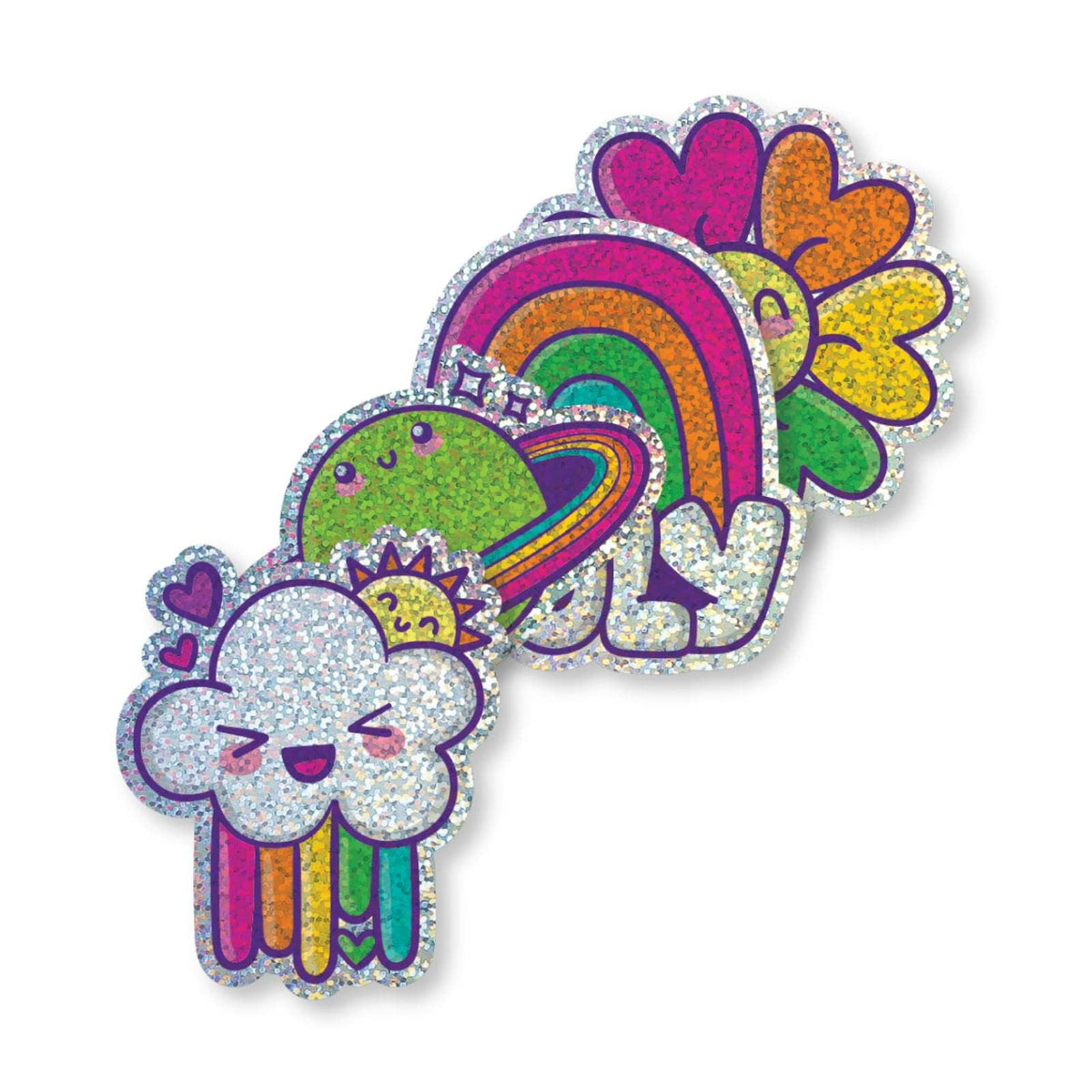 Stickiville: Vinyl Stickers - Happy Rainbows (Set of 4)