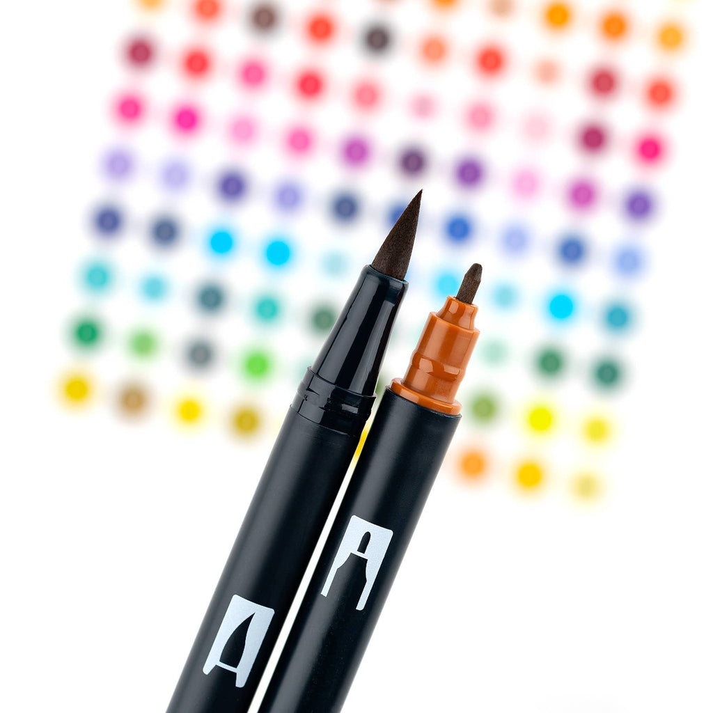 Dual Brush Pen Art Markers, Coffee Break, 6-Pack