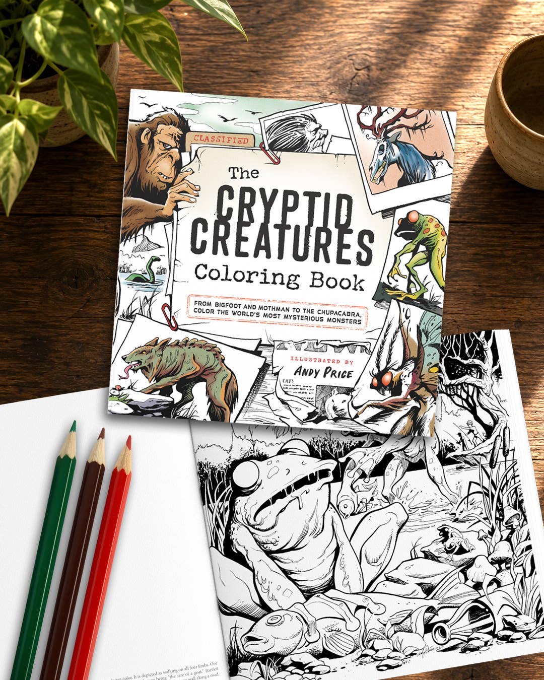 Cryptid Creatures Coloring Book by