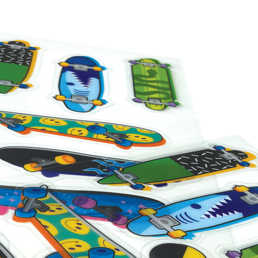 Stickiville Stickers: Skateboards - Skinny (2 Sheets)