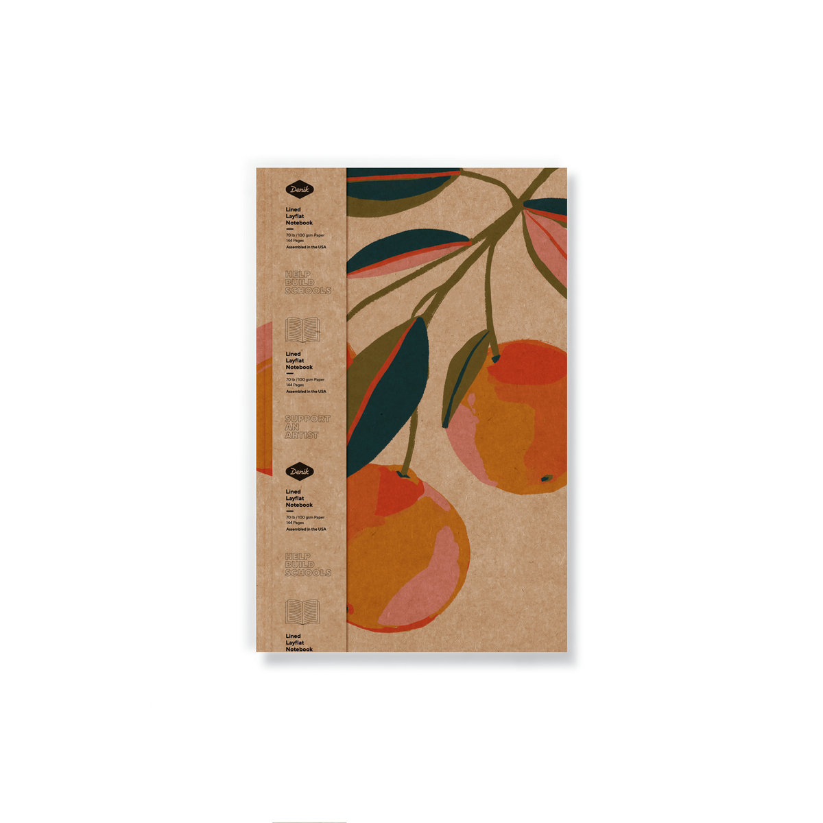 Orange Groove Kraft Classic Layflat Notebook  KLC1150KL
