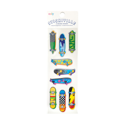 Stickiville Stickers: Skateboards - Skinny (2 Sheets)