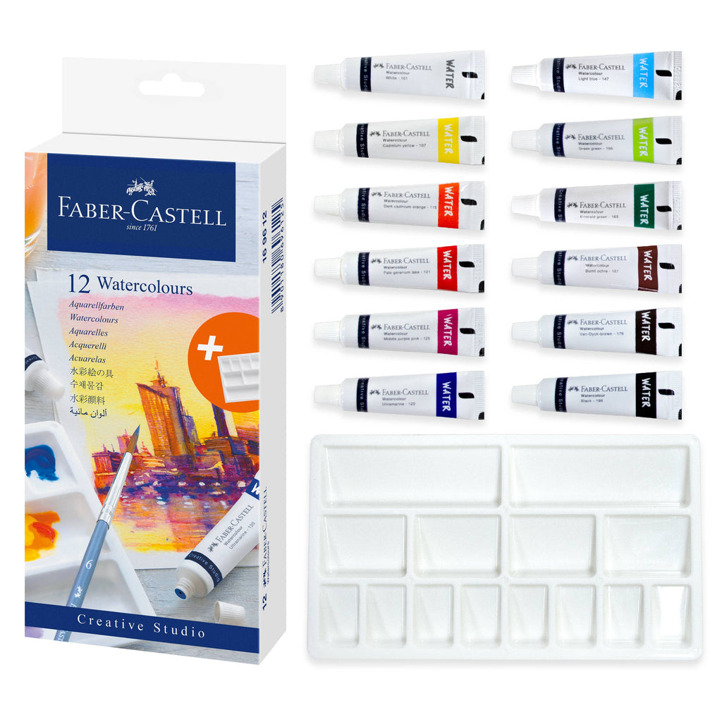 Watercolor Paint, Set of 12 Paint Tubes for Artists