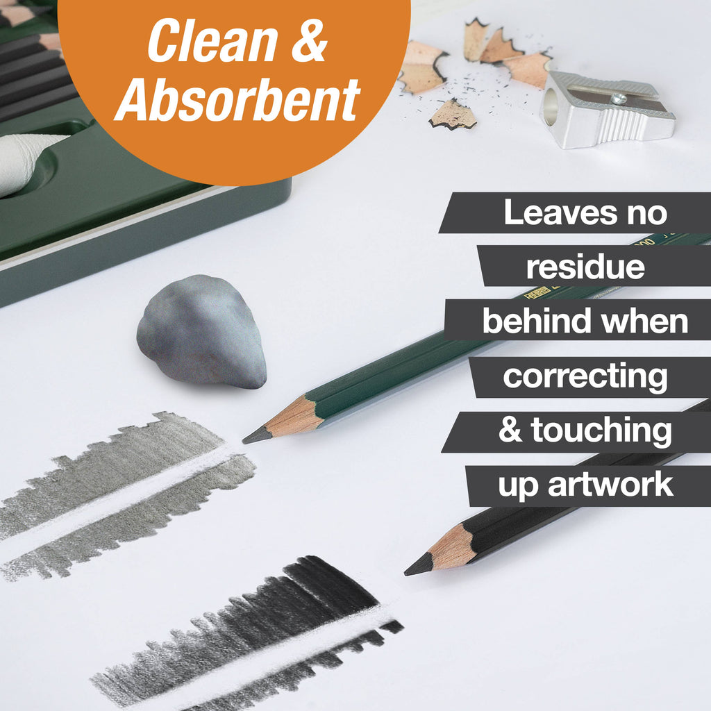 Kneadable Art Eraser, Grey in plastic case