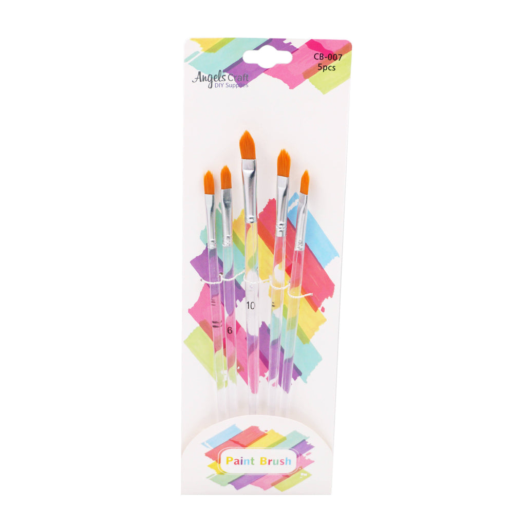 Paint Brush Set, 5 Brushes, Choose from 6 Styles