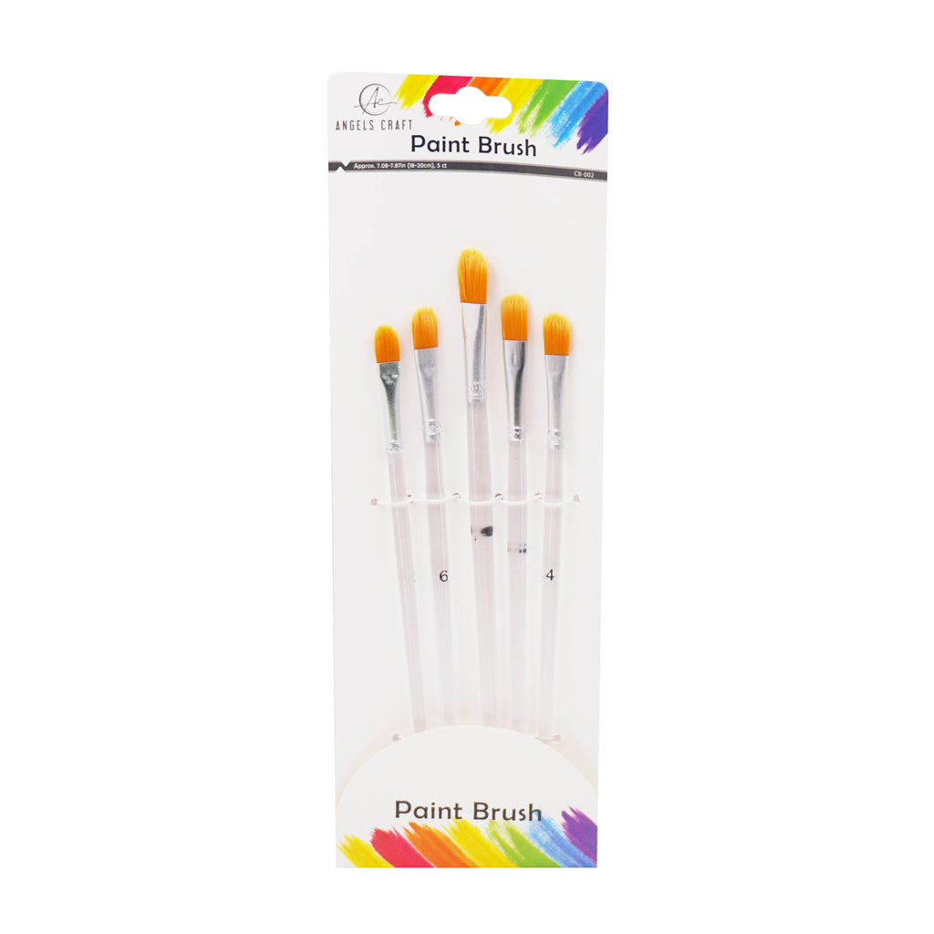 Paint Brush Set, 5 Brushes, Choose from 6 Styles