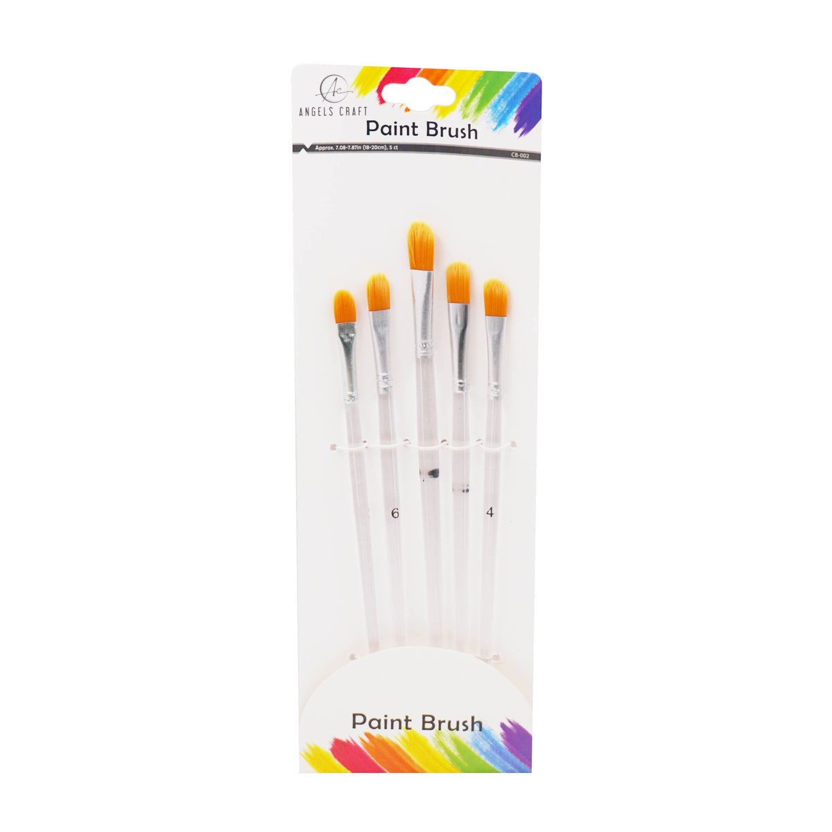 Paint Brush Set, 5 Brushes, Choose from 6 Styles