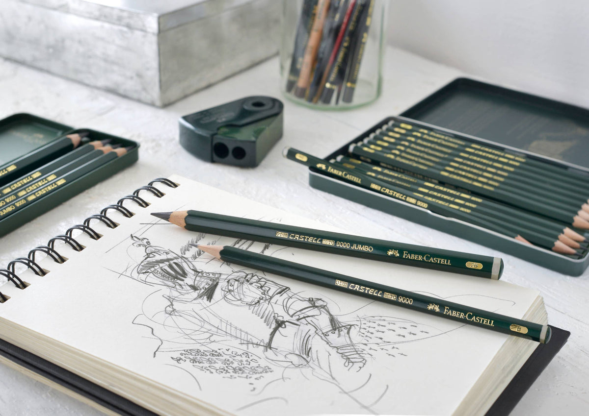 Castell 9000 Graphite Pencils, Art Set - Tin of 12