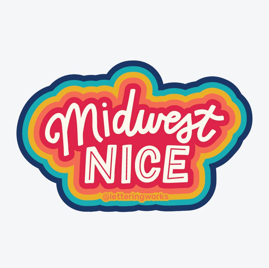 Midwest Nice Vinyl Sticker