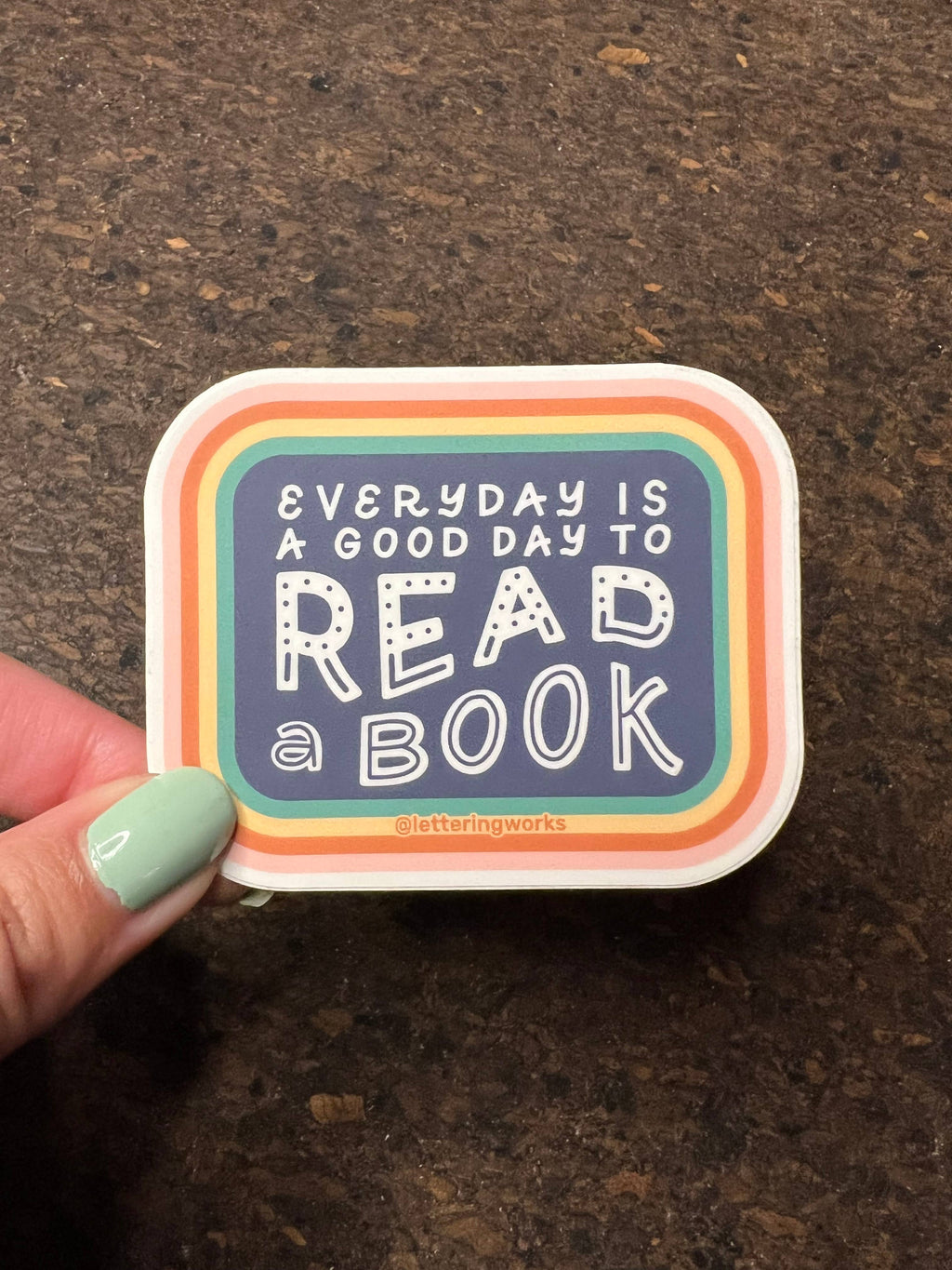 Everyday is a Good Day to Read a Book Vinyl Sticker