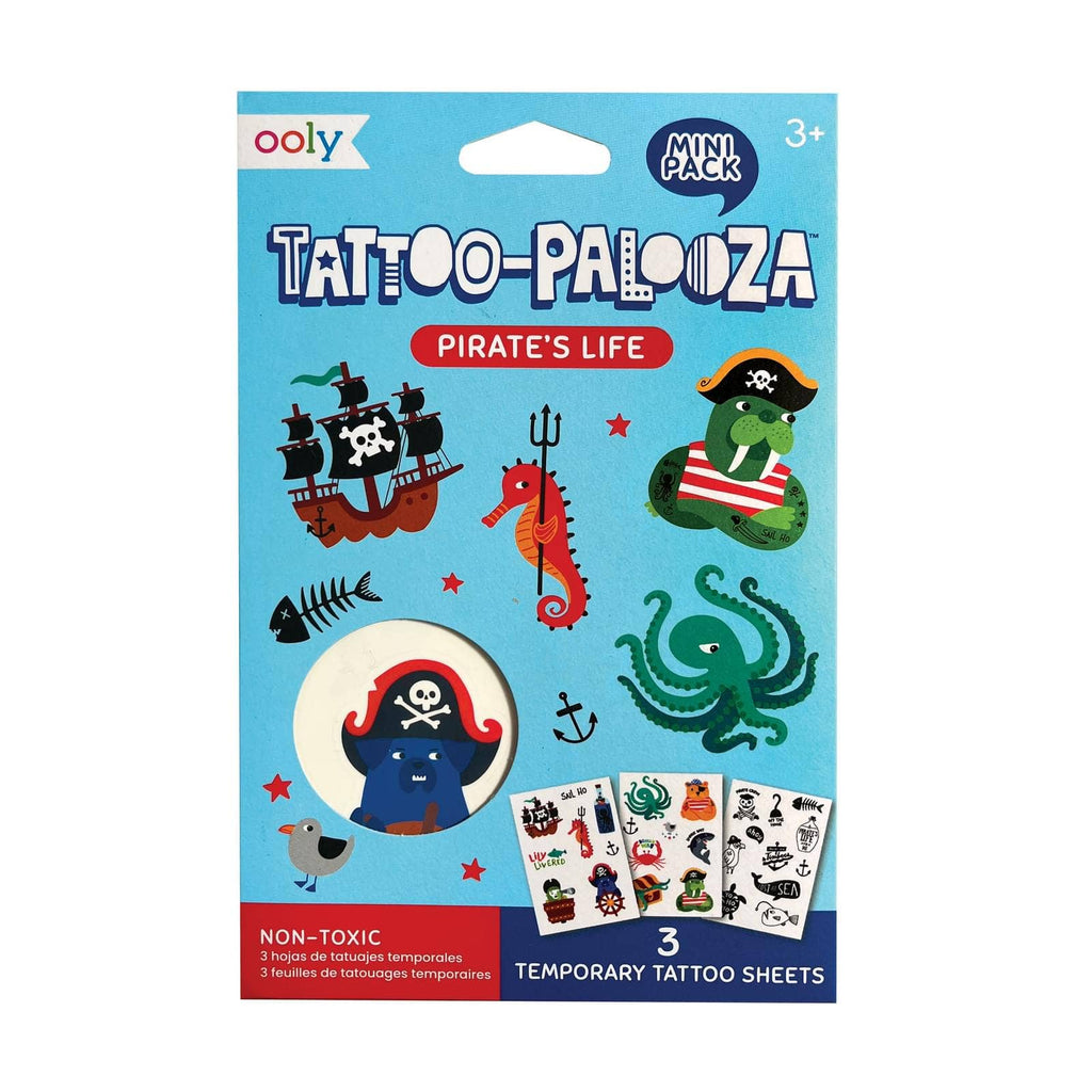 Tattoo Palooza Temporary Tattoos - Pirate's Life - 3 Sheets