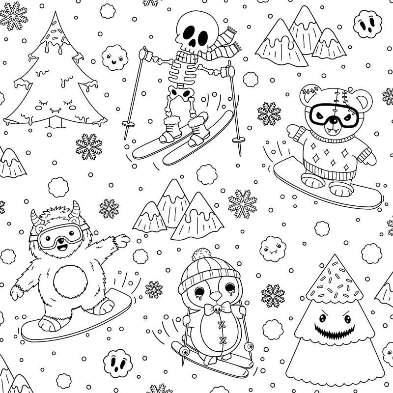Creepy Cute Goth Coloring Book by