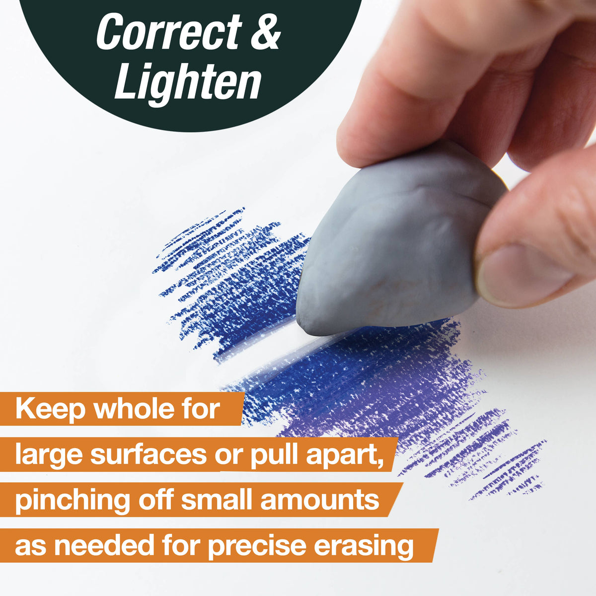 Kneadable Art Eraser, Grey in plastic case